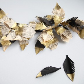 Paper Feather Garland