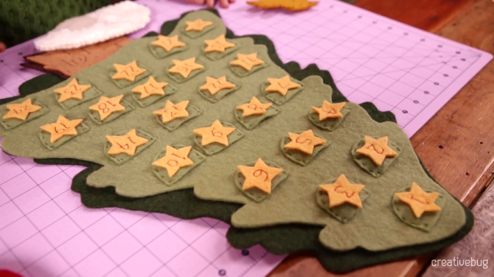 felt advent calendar