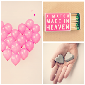 creative valentine collage