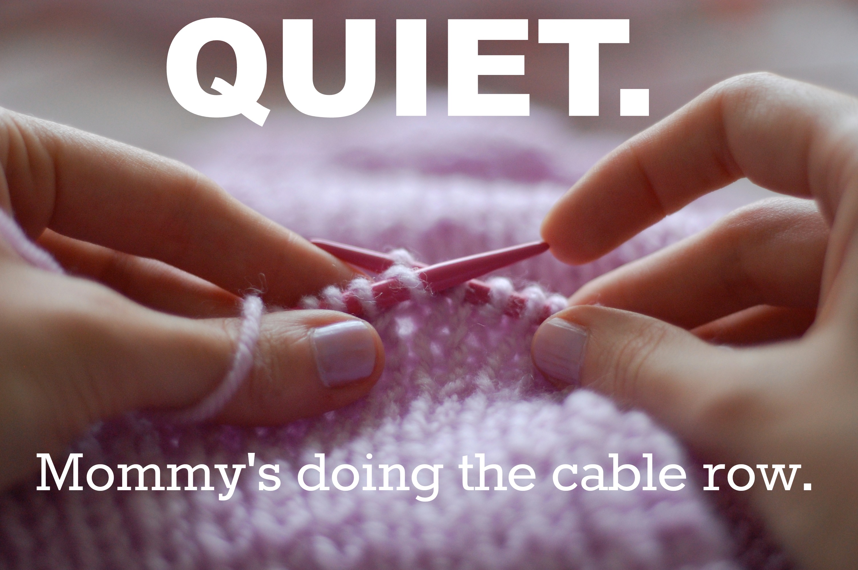 mommys doing cable row