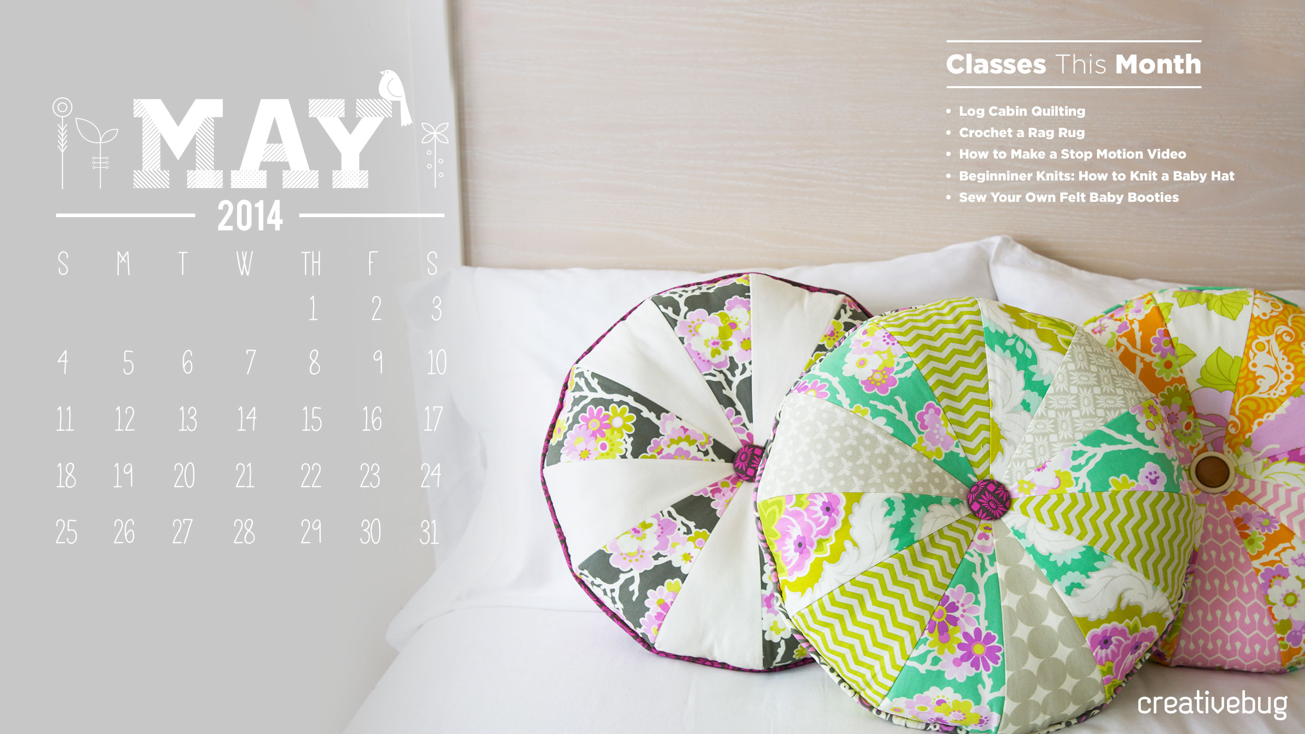 May Desktop Calendar