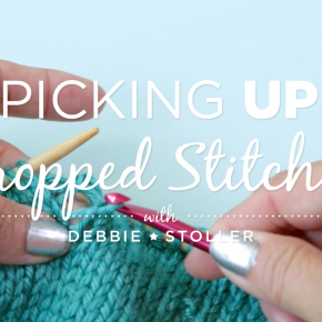 How to pick up dropped stitches with Debbie Stoller
