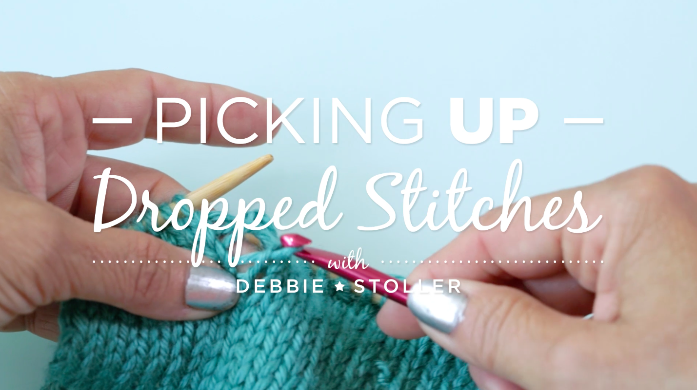 How to pick up dropped stitches with Debbie Stoller