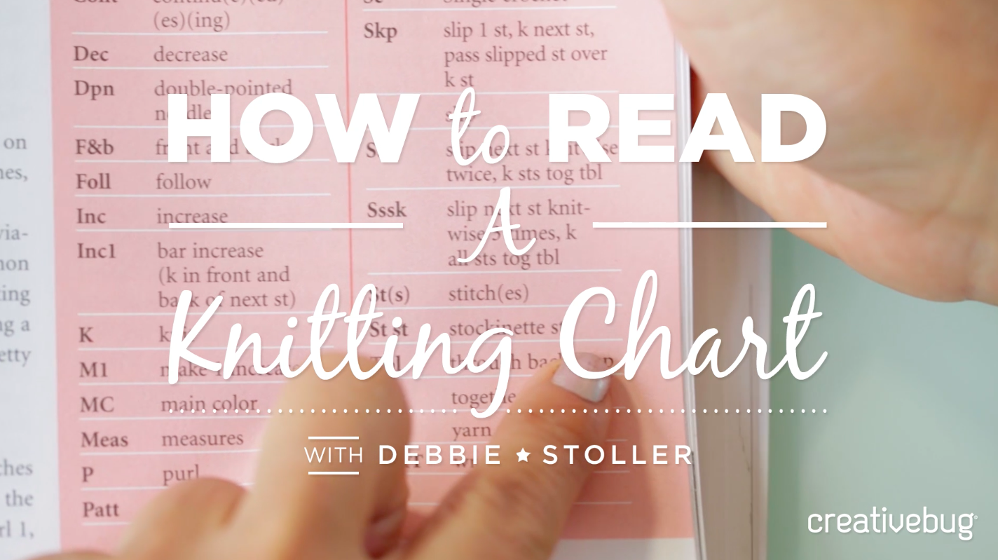 How to read a knitting chart