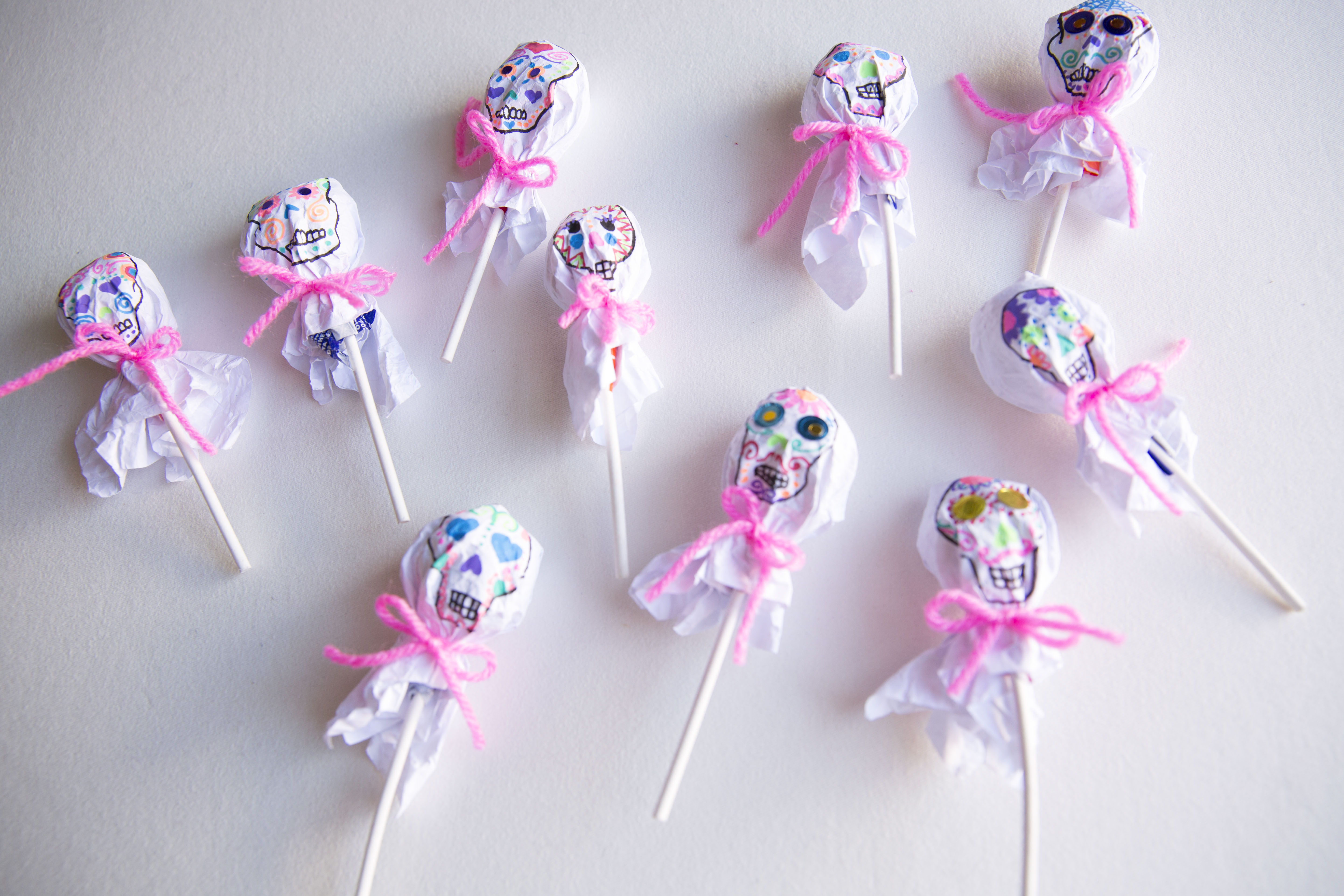 Sugar Skull Lollipop Wrappers