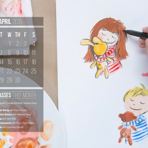 April 2015 Desktop Calendar