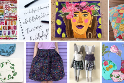 A photo collage of projects made by Creativebug members